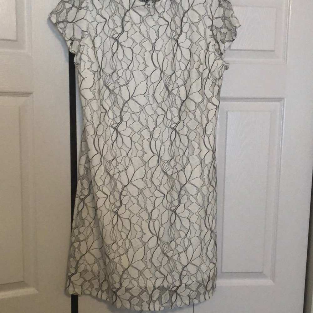 NWT black & white lace dress , large lace dress